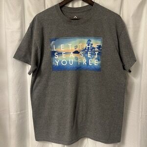 Point Sportswear Cruise Ship Gray "Let The Sea Set You‎ Free" Short Sleeve READ